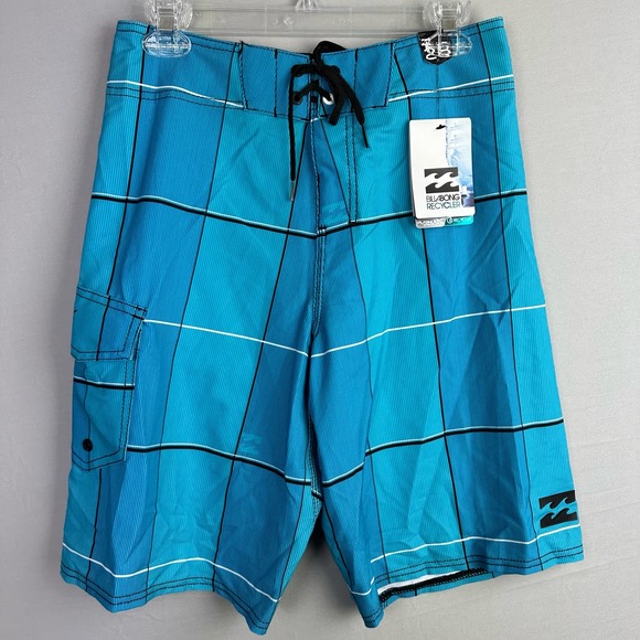O’Neill R U Serious Men’s 28 Board Shorts Plaid Stretch - Picture 1 of 8